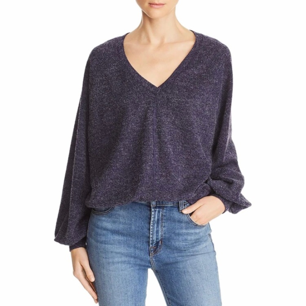 Band of Gypsies Kelley Heathered V-Neck Sweater